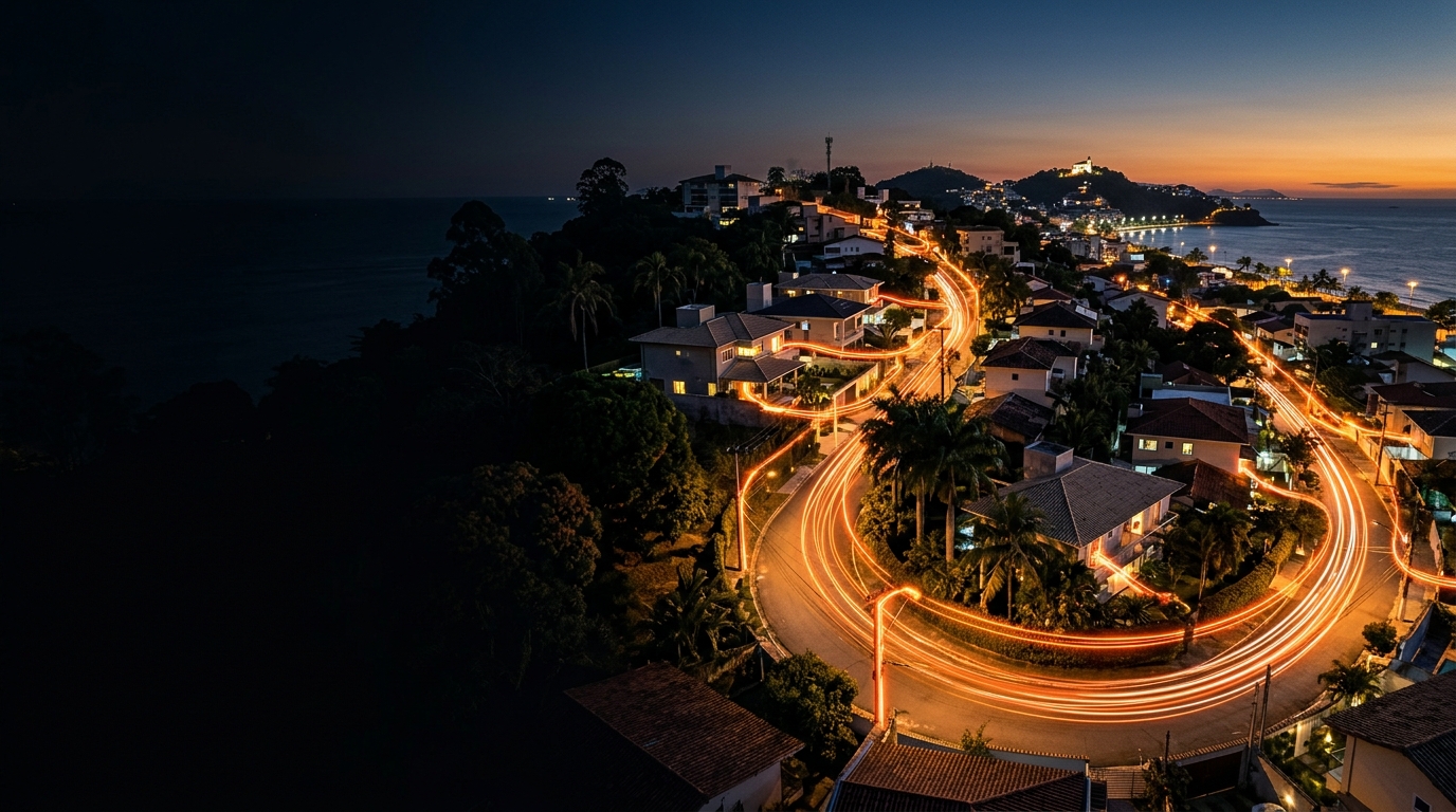 Fibra óptica Mega+ chegando às casas do bairro Olaria, em Vila Velha